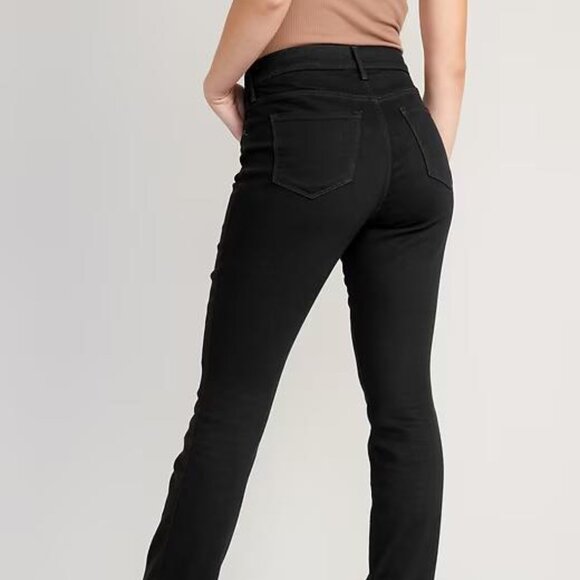 NWT Old Navy Extra High-Waisted Button-Fly Side-Slit Kicker Boot-Cut Jeans Women - Picture 3 of 8